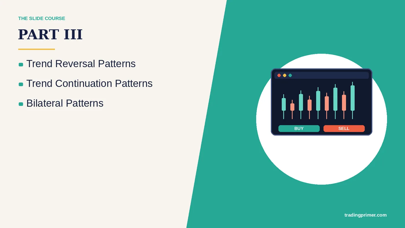 Trend Reversal Patterns Trend Continuation Patterns Bilateral Patterns · PART III